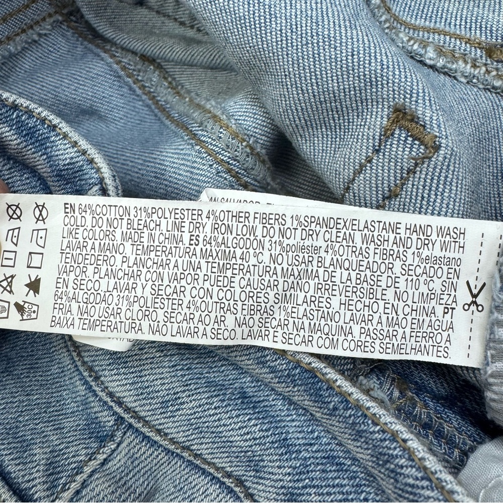 Forever 21 Light Blue Lace-Up Flare Jeans - Picture 9 of 10